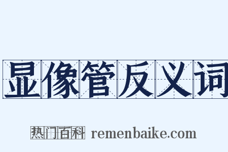 显像管反义词是什么意思的图片